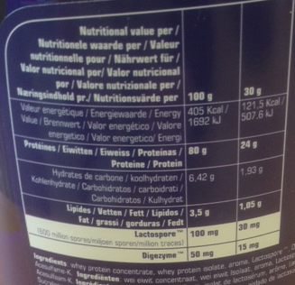 First Class Whey Label